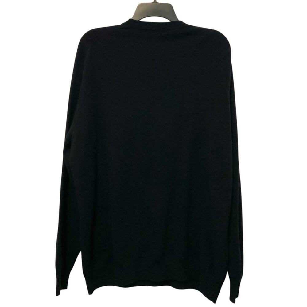 Tom James Vneck Cashmere Sweater Navy Blue Mens XL - Picture 4 of 8